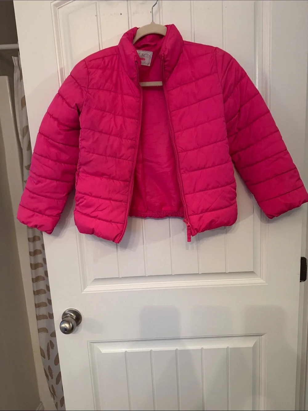 The Children's Place Bright Fuchsia Quilted Puffer Jacket